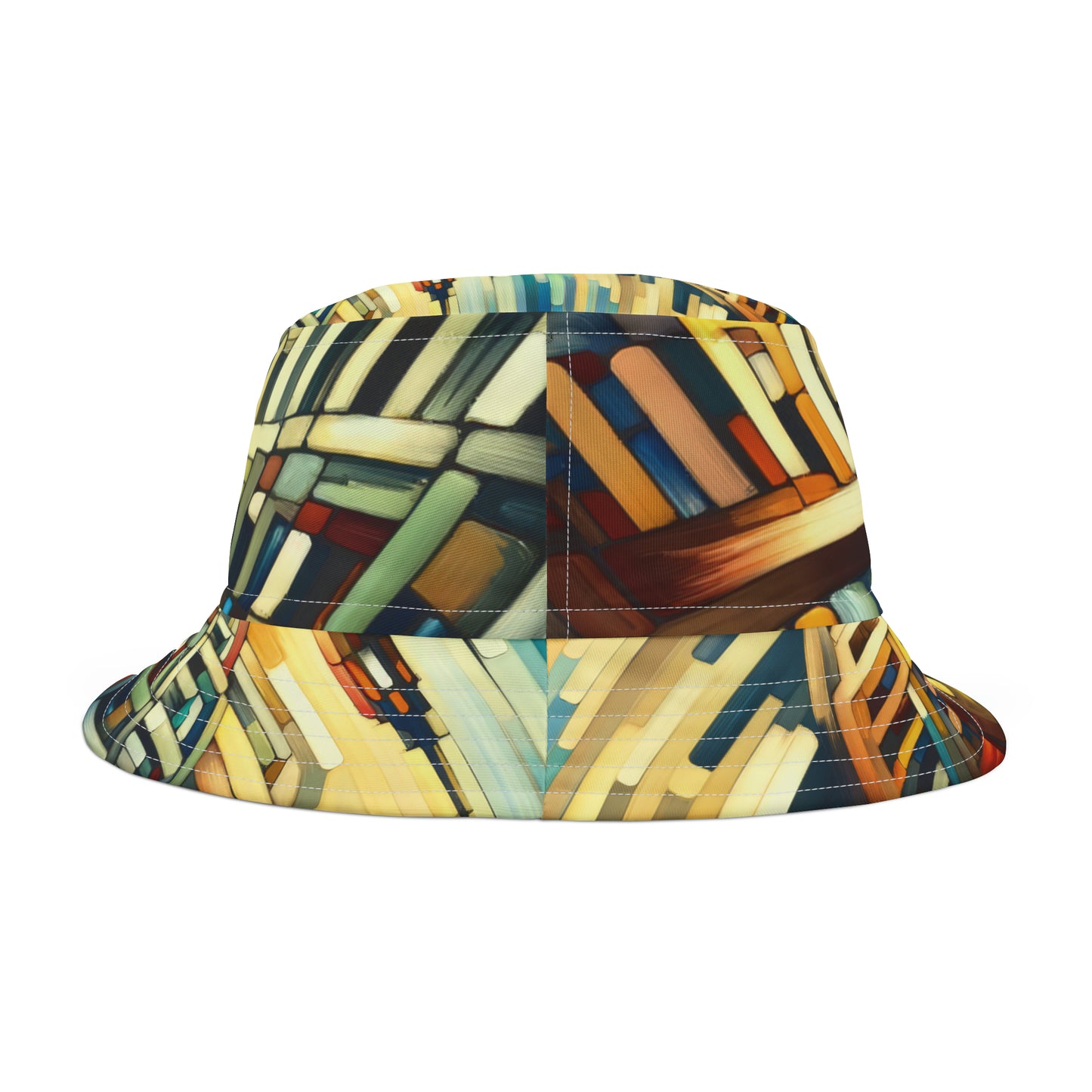Cobbled Rhythm Heartbeat Bucket Hat (AOP)