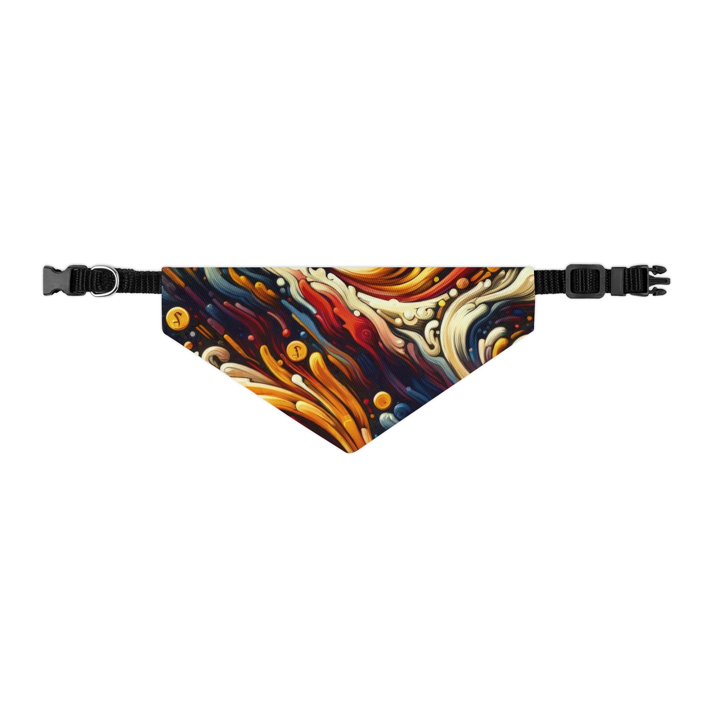 Abstract Financial Flux Pet Bandana Collar