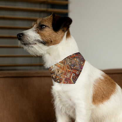Abstract Structural Complexity Pet Bandana Collar