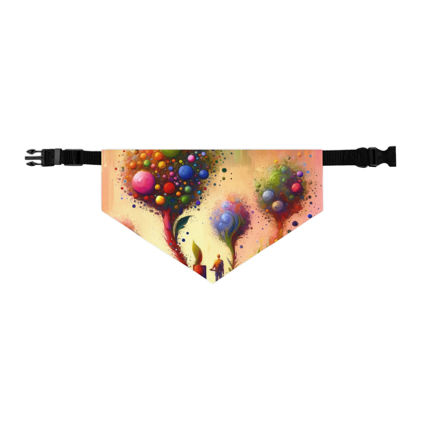 Vibrant Digital Arboriculture Pet Bandana Collar