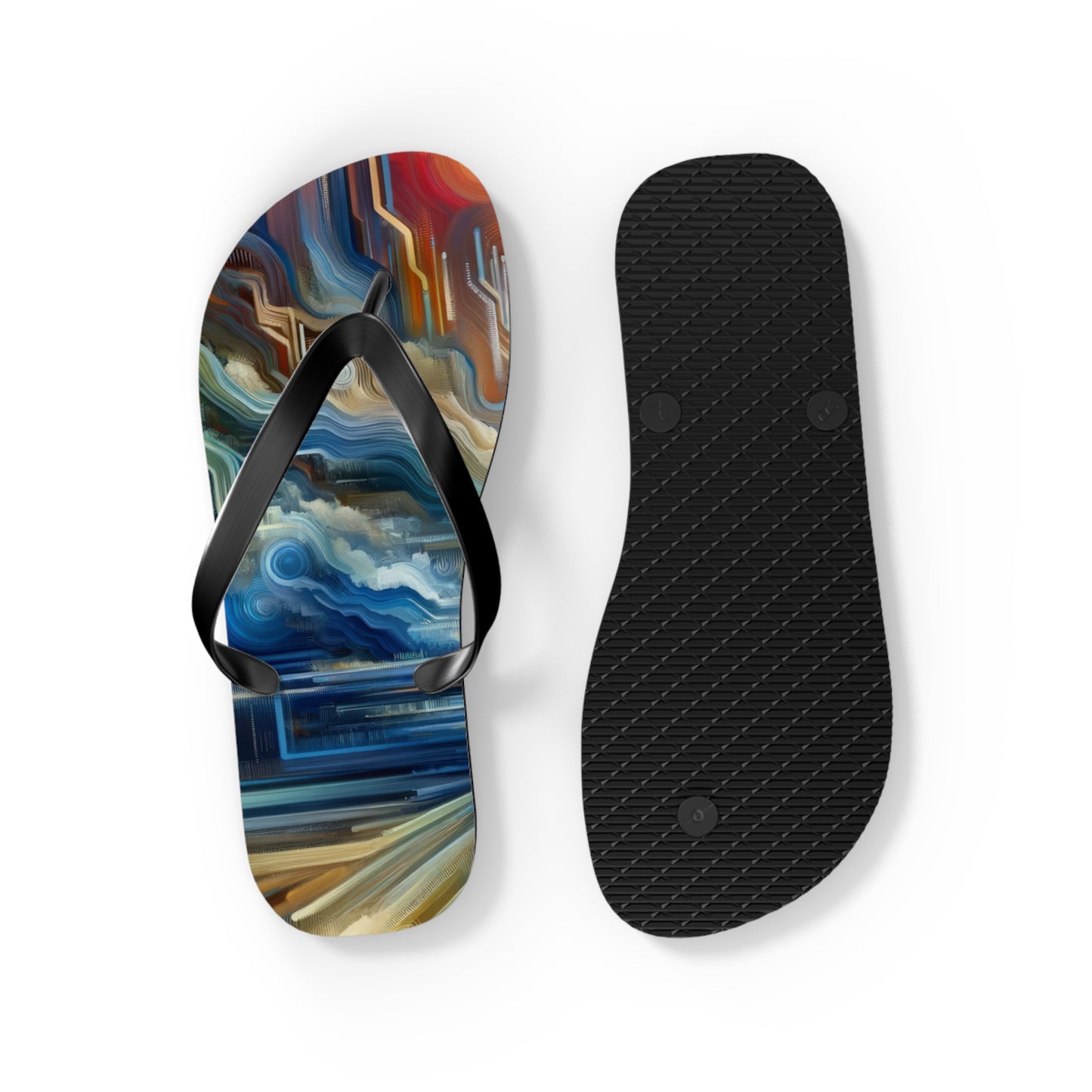 Eternal Digital Meditation Flip Flops