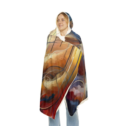 Presence Anchored Tachism Snuggle Blanket