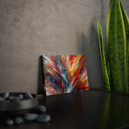 Digital Chaos Symphony Canvas Photo Tile