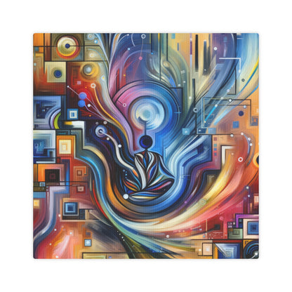 Digital Mindfulness Abstract Canvas Photo Tile
