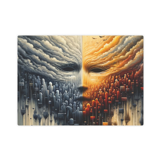 Subdued Revolutionary Currents Canvas Photo Tile