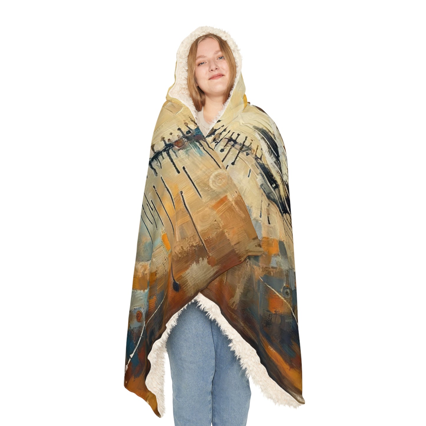 Sovereign Reflective Tachism Snuggle Blanket