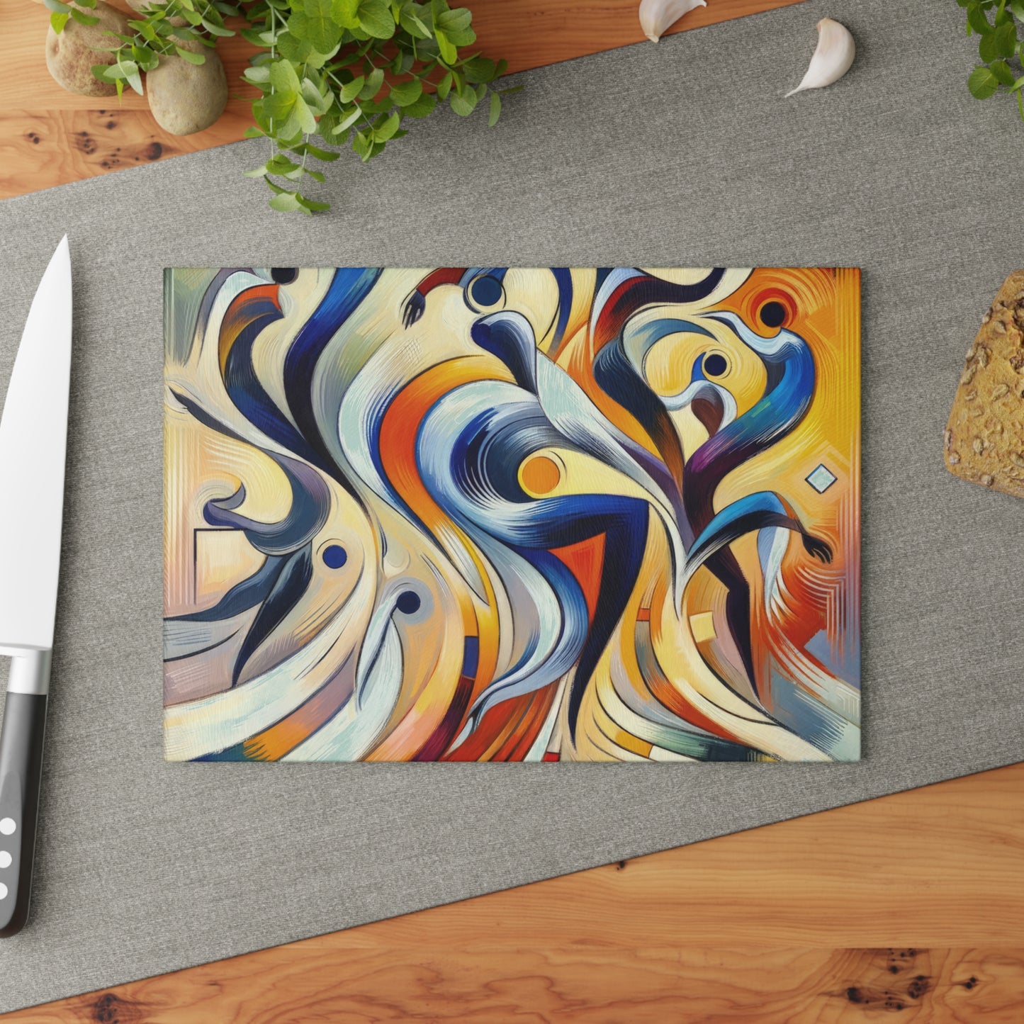 Wisdom Dance Inquiry Glass Cutting Board