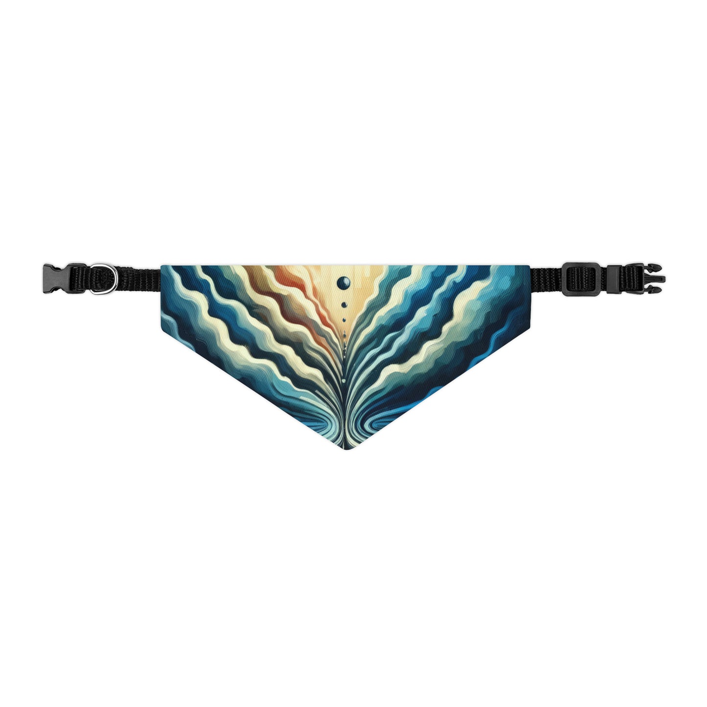 Ripple Effect Abstract Pet Bandana Collar