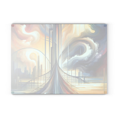 Conscious Bridge Tachism Glass Cutting Board