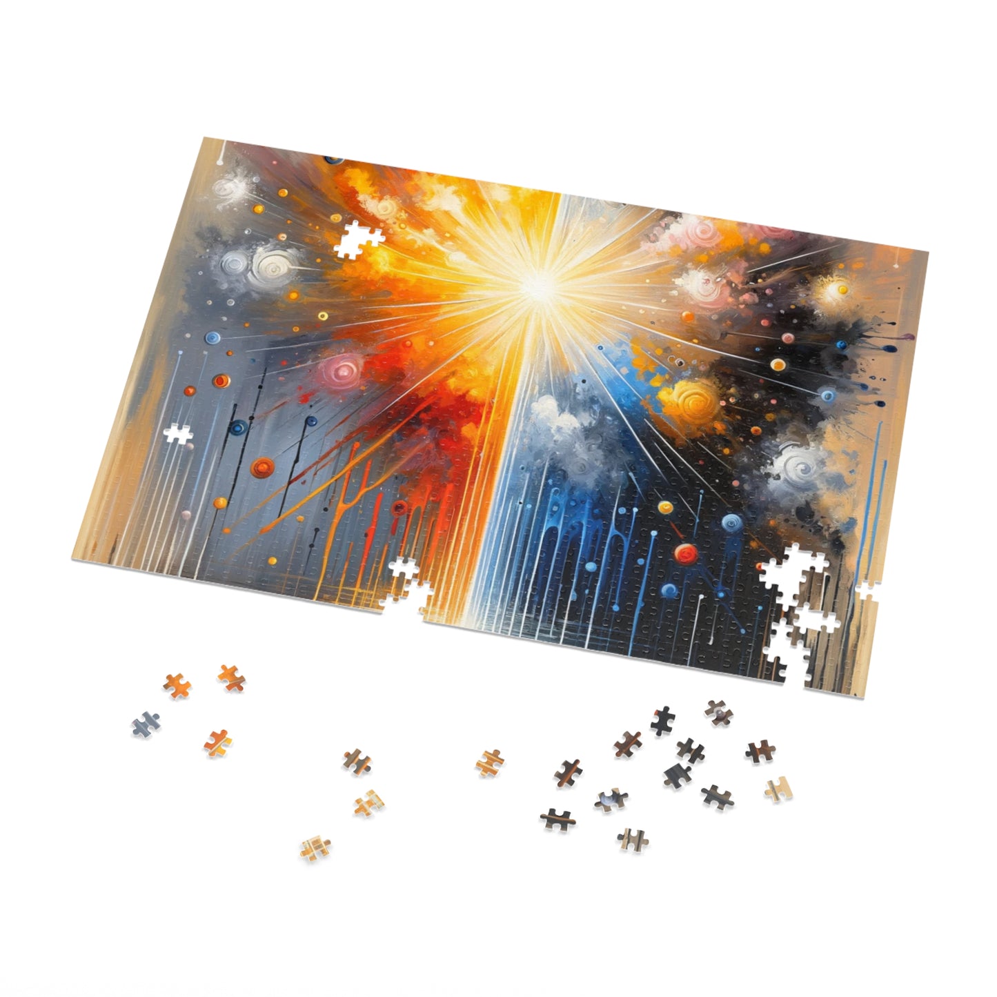Luminous Abstract Tachism Jigsaw Puzzle (30, 110, 252, 500,1000-Piece)