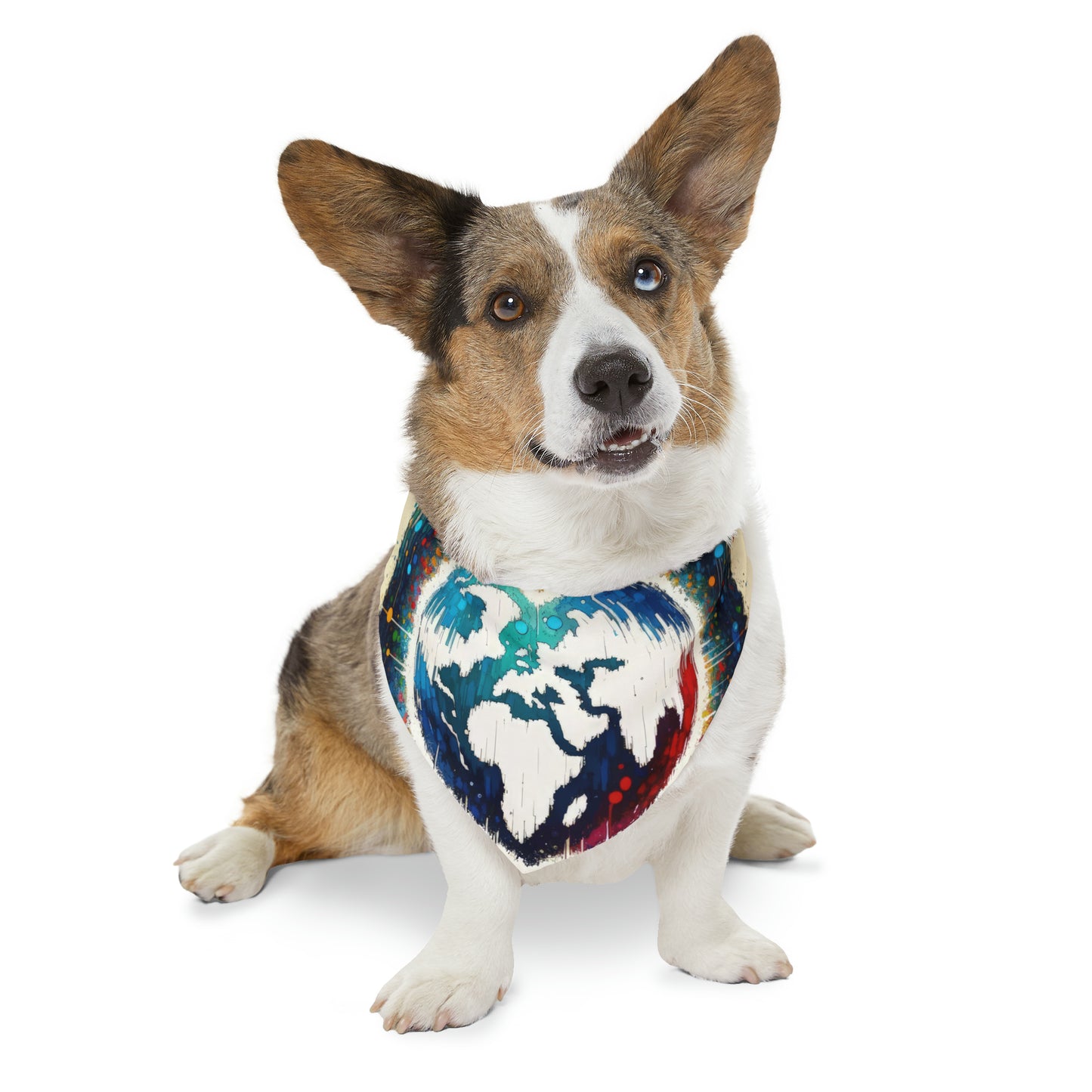 Heartbeats Synchronizing Peace Pet Bandana Collar