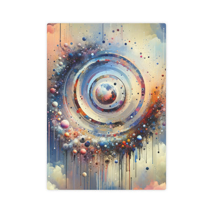 Conscious Rings Tachism Canvas Photo Tile