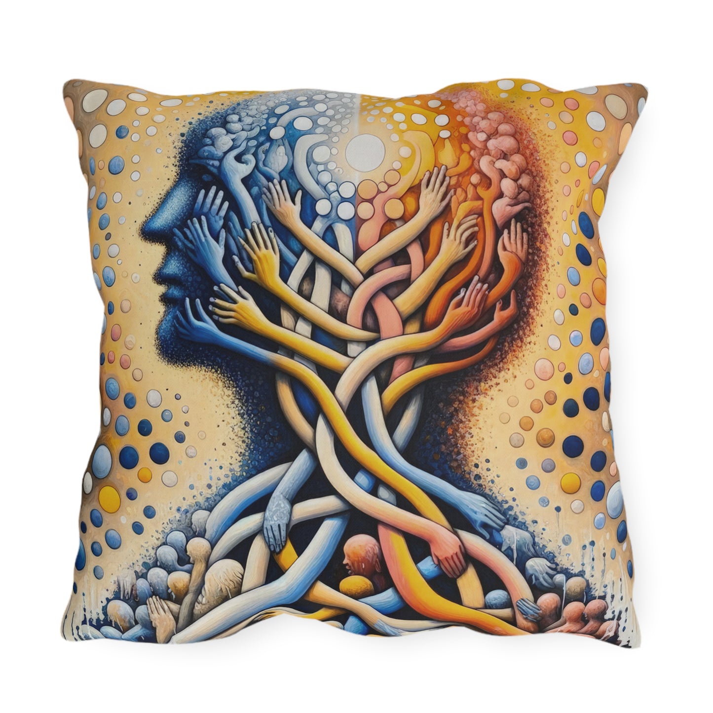 Unveiling Inner Essence Outdoor Pillows