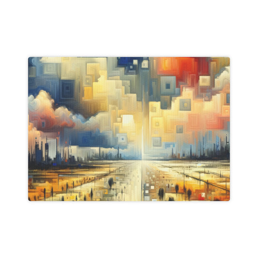 Earnest Gathering Rainwater Canvas Photo Tile