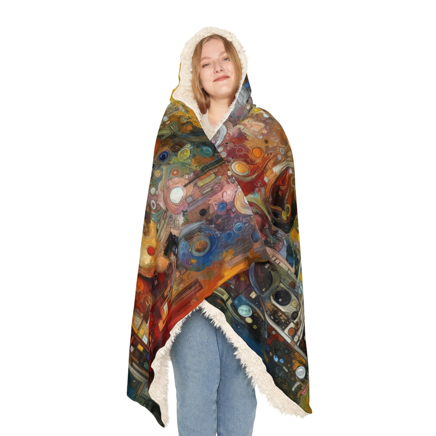 Perception Mosaic Abstract Snuggle Blanket