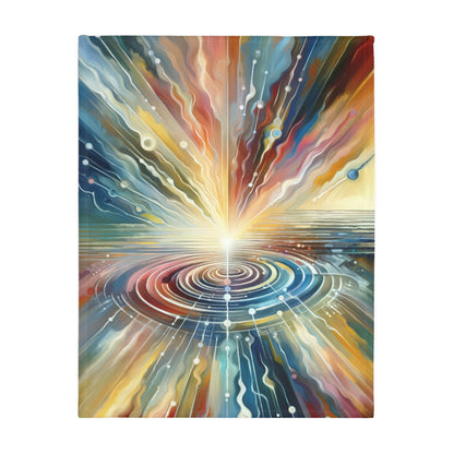 Rippling Community Dynamics Velveteen Microfiber Blanket (Two-sided print)