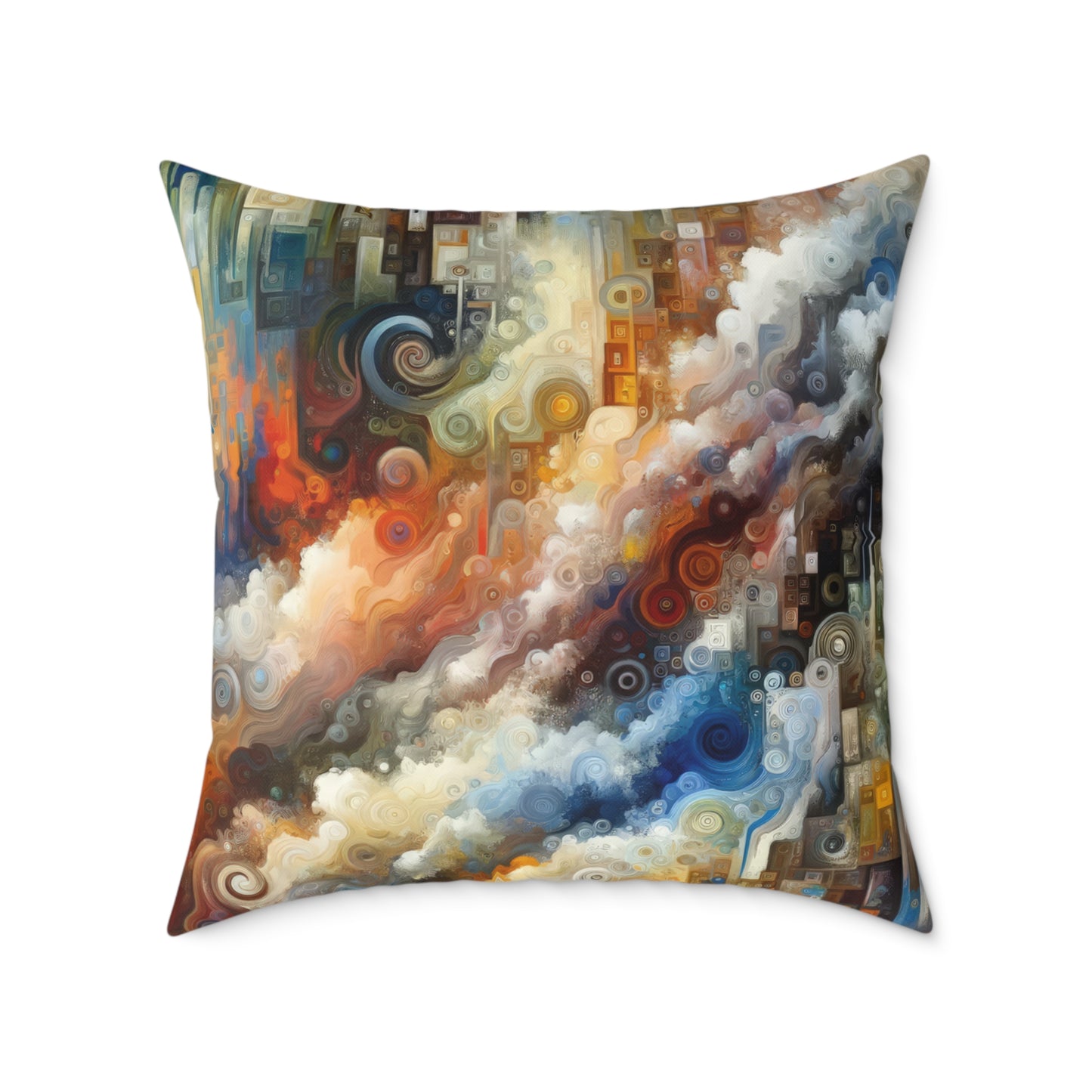 Tachist Unity Diversity Spun Polyester Pillow
