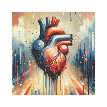 Rhythmic Heart Harmony Canvas Photo Tile
