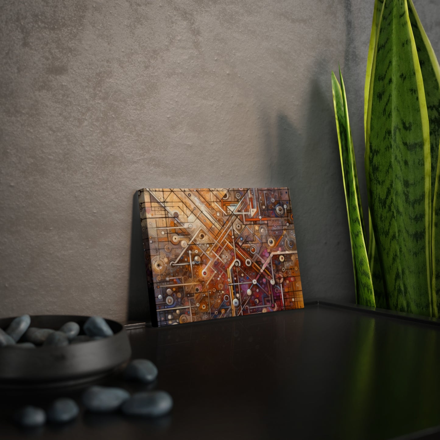Abstract Structural Complexity Canvas Photo Tile