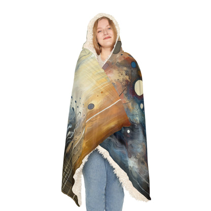 Stillness Transition Abstract Snuggle Blanket