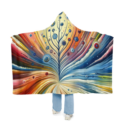 Sustainable Ripple Abstract Snuggle Blanket