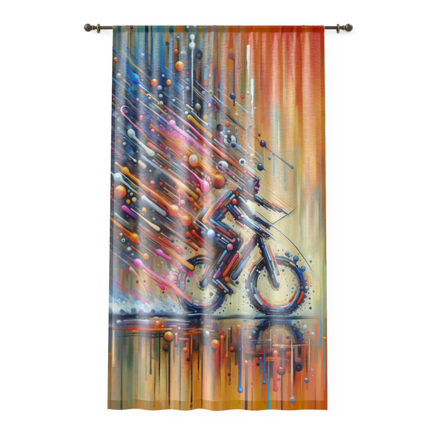 Vibrant Dynamic Sovereignty Window Curtain