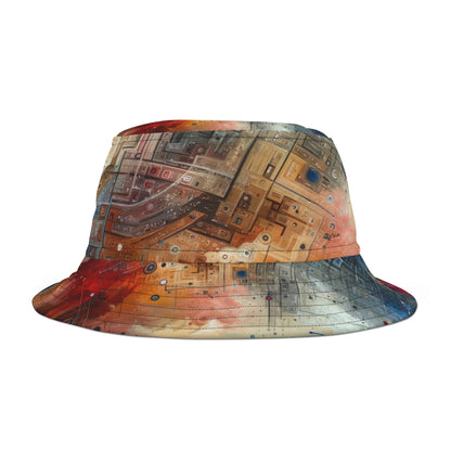 Awareness Algorithm Tachism Bucket Hat (AOP)