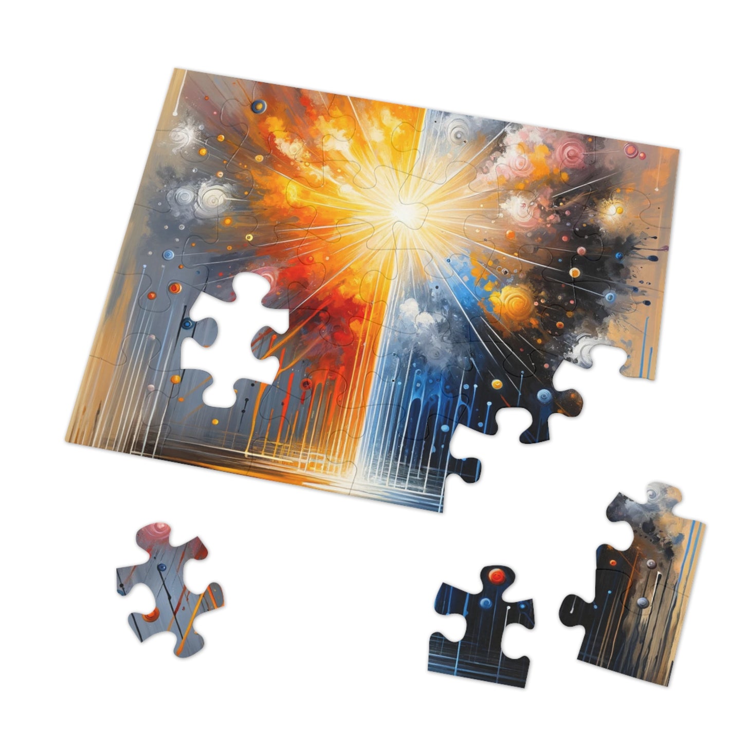 Luminous Abstract Tachism Jigsaw Puzzle (30, 110, 252, 500,1000-Piece)
