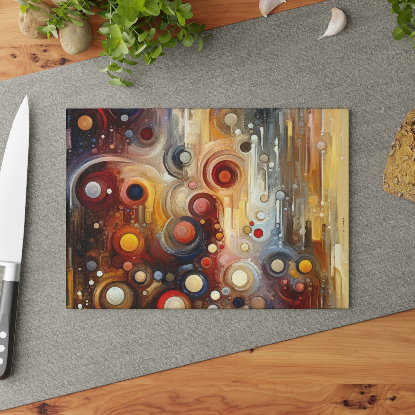 Tangible Touch Togetherness Glass Cutting Board