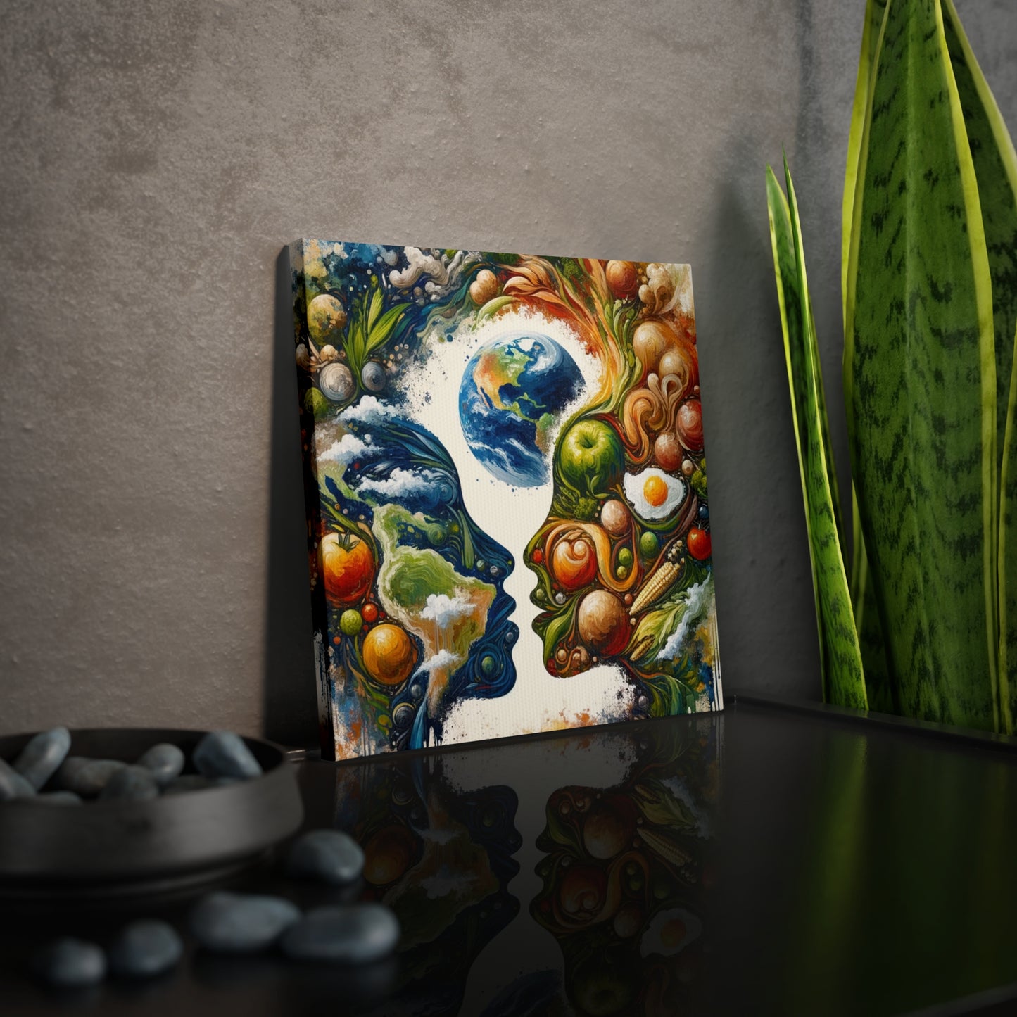 Earthly Dialogue Feast Canvas Photo Tile