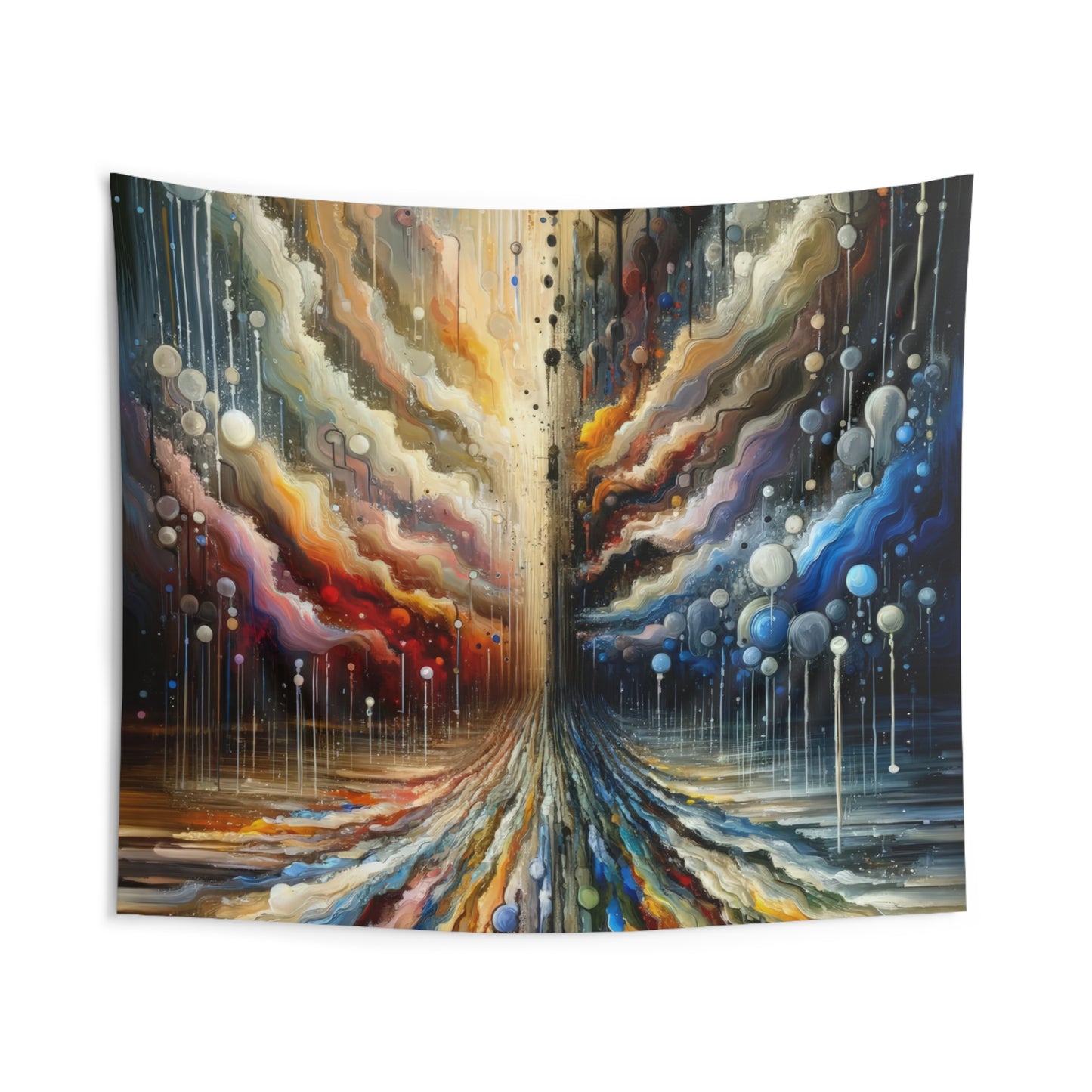 Linguistic Resonance Cascade Indoor Wall Tapestries