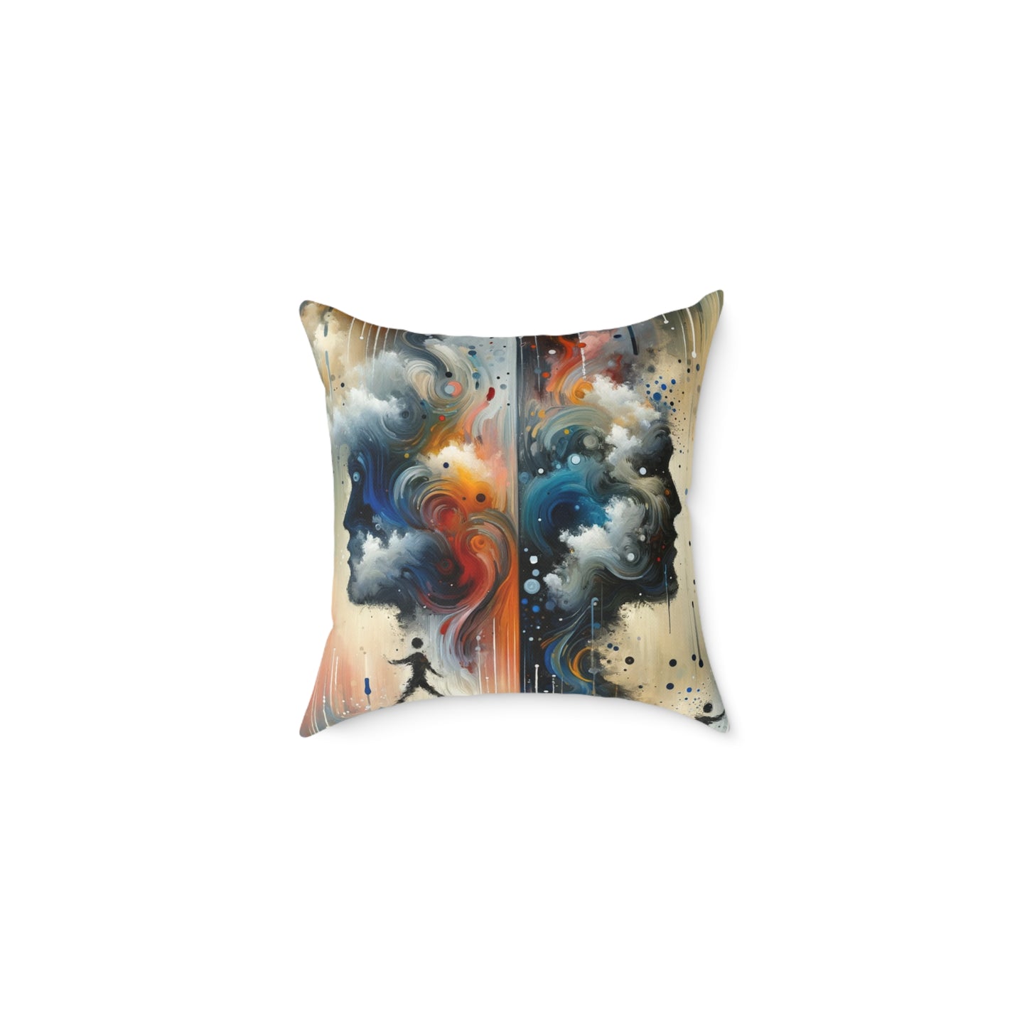 Connected Isolation Paradox Spun Polyester Pillow