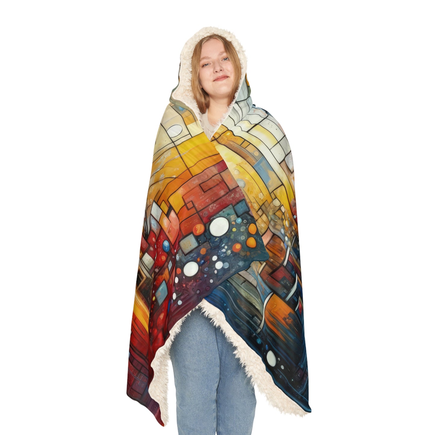 Reflective Habitation Art Snuggle Blanket