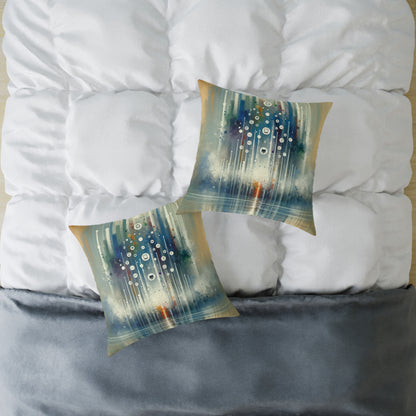 Tachism Digital Escape Spun Polyester Pillow