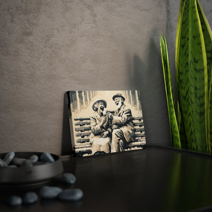 Joyful Companionship Serenity Canvas Photo Tile