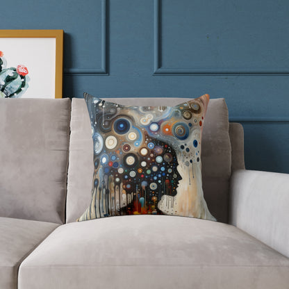 Universal Personal Tachism Spun Polyester Pillow