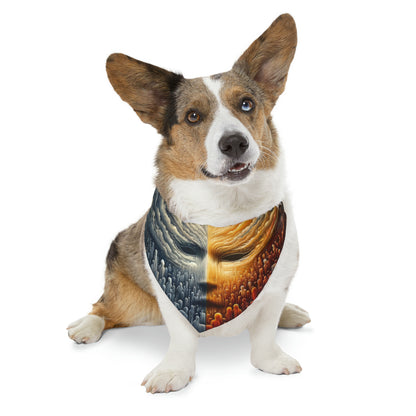 Subdued Revolutionary Currents Pet Bandana Collar