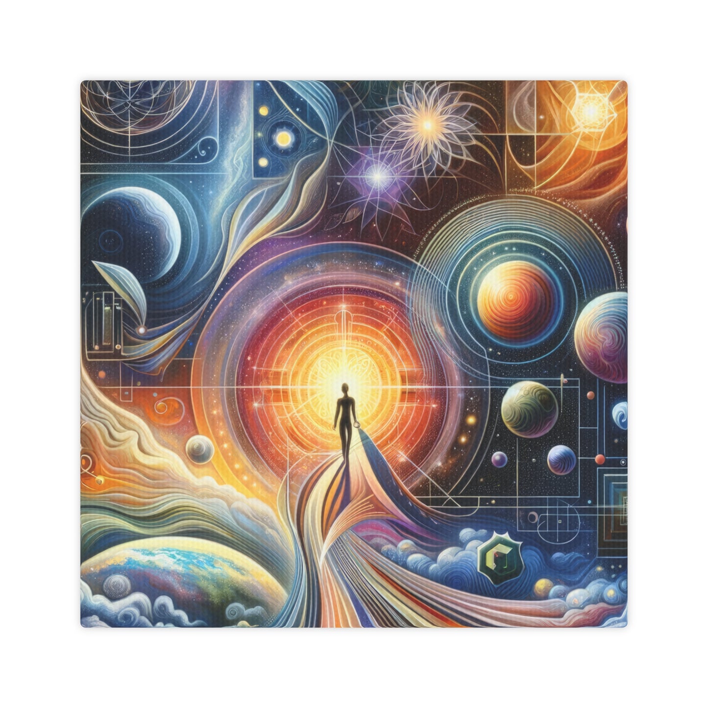 Unified Cosmic Alignment Canvas Photo Tile