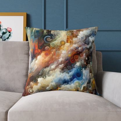 Tachist Unity Diversity Spun Polyester Pillow