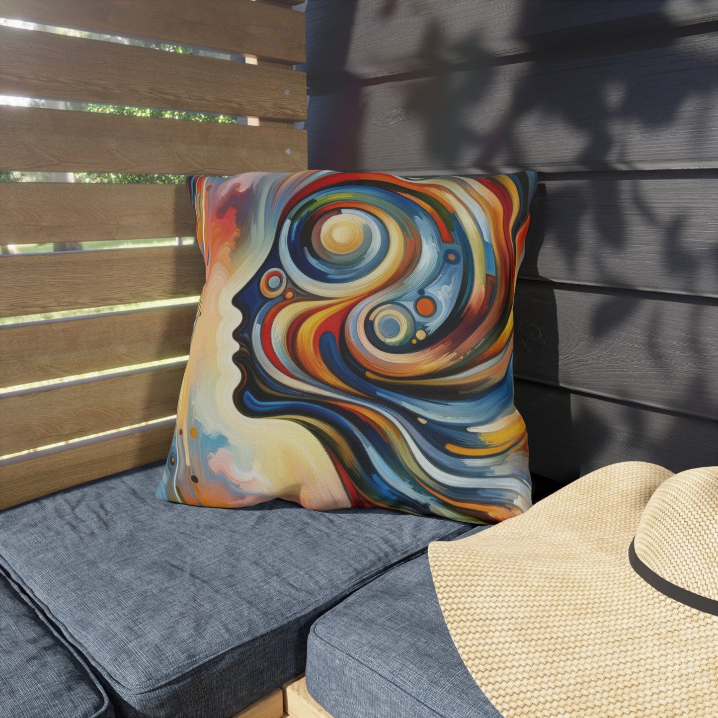 Transformative Harmonic Tachism Outdoor Pillows