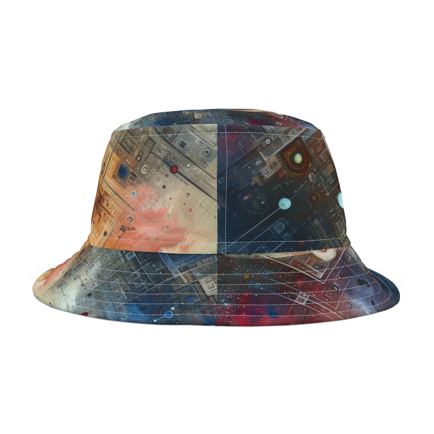 Awareness Algorithm Tachism Bucket Hat (AOP)