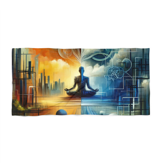 Digital Spiritual Journey Beach Towel