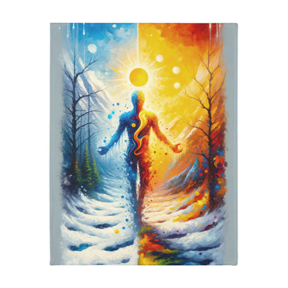 Invincible Summer Discovery Velveteen Microfiber Blanket (Two-sided print)