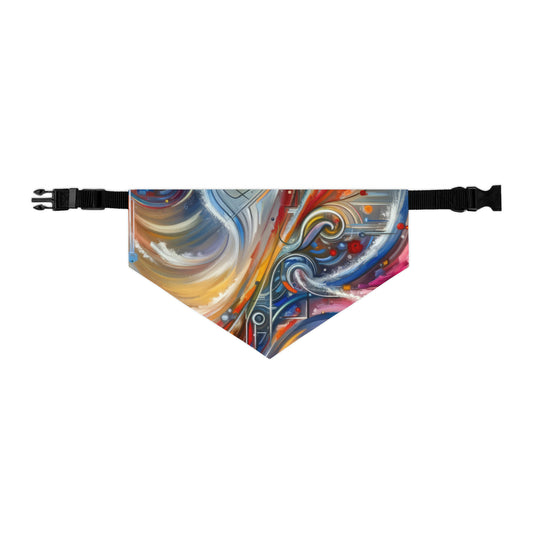 Interconnectivity Tachism Dynamics Pet Bandana Collar