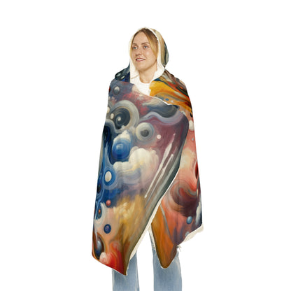 Paradoxical Embrace Tachism Snuggle Blanket