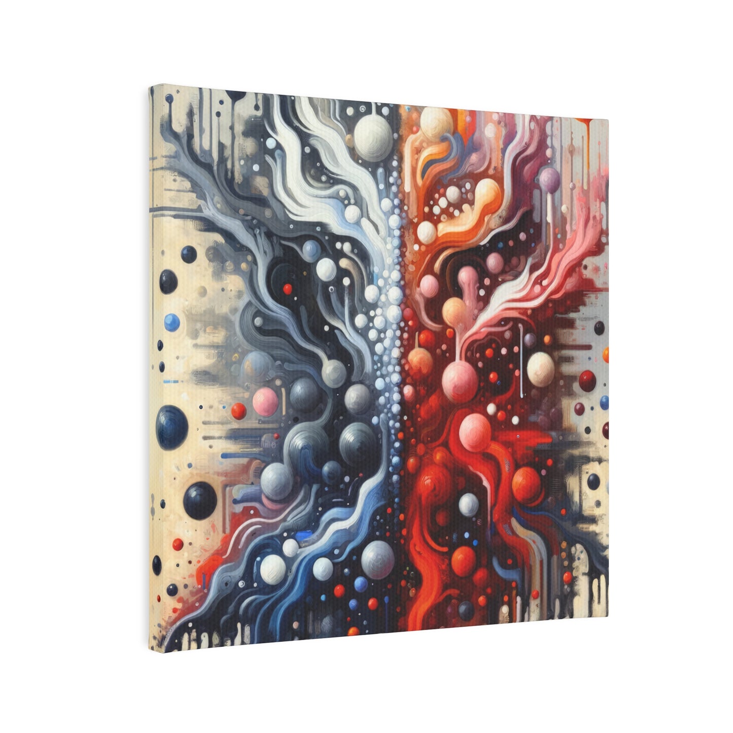 Symbiotic Exchange Abstract Canvas Photo Tile