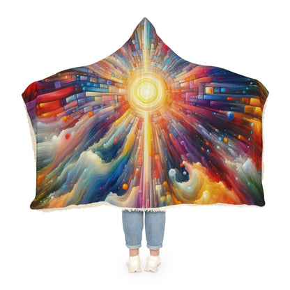Kaleidoscopic Tachism Breath Snuggle Blanket