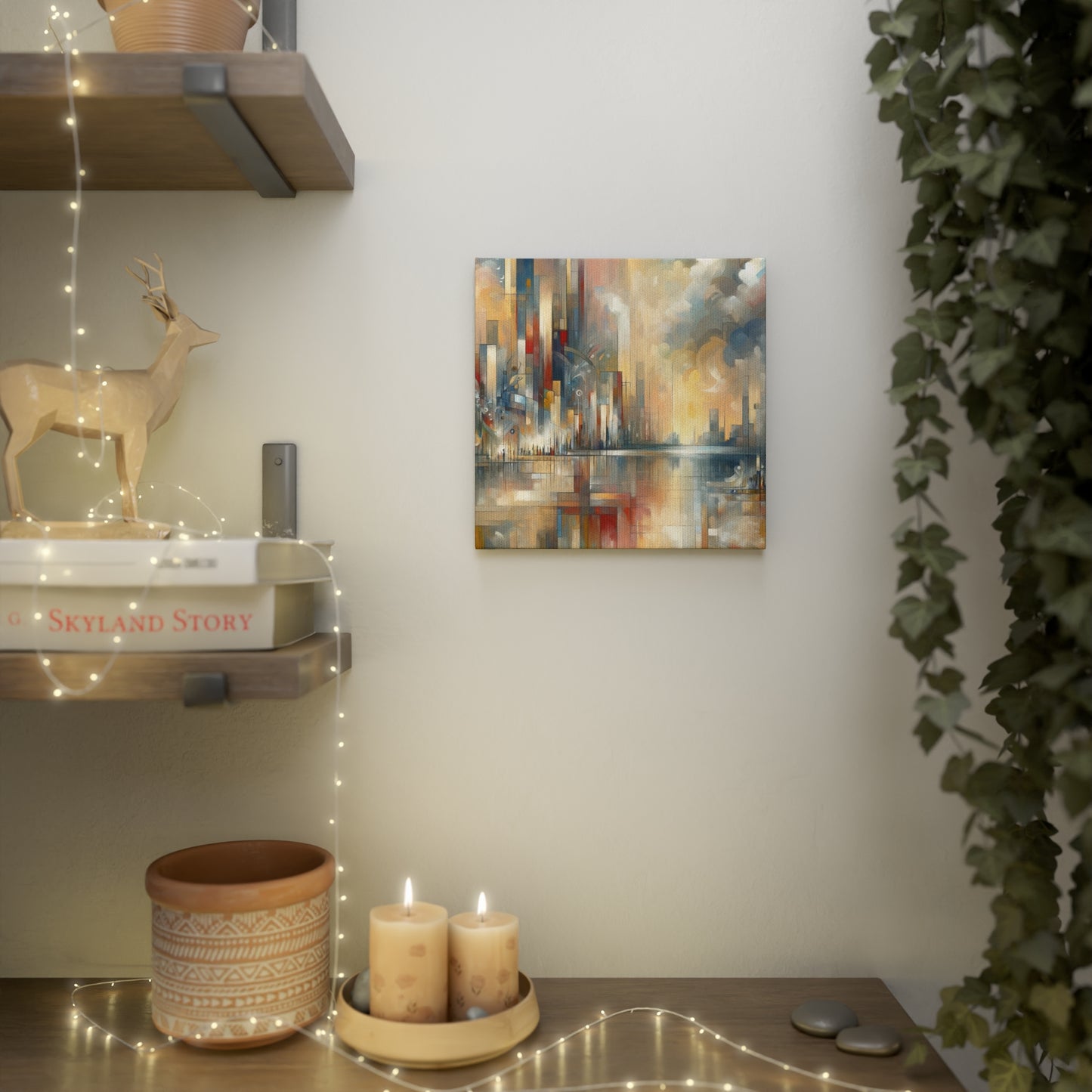 Abstract Buzzing Stillness Canvas Photo Tile