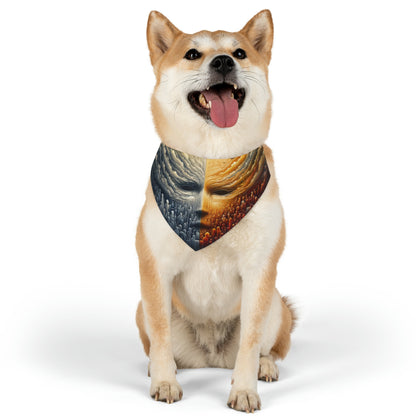Subdued Revolutionary Currents Pet Bandana Collar