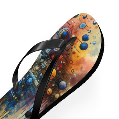 Connected Virtuality Canvas Flip Flops